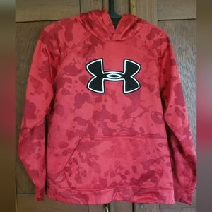 Under Armour Pullover Hoodie. Red camo wirh black accents.